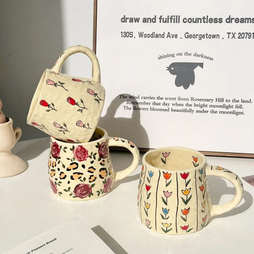 Handmade Ceramic Coffee Mug – 380ml for Milk, Tea & Hot Chocolate