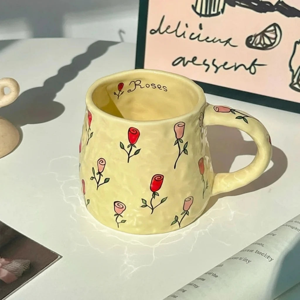 Handmade Ceramic Coffee Mug – 380ml for Milk, Tea & Hot Chocolate