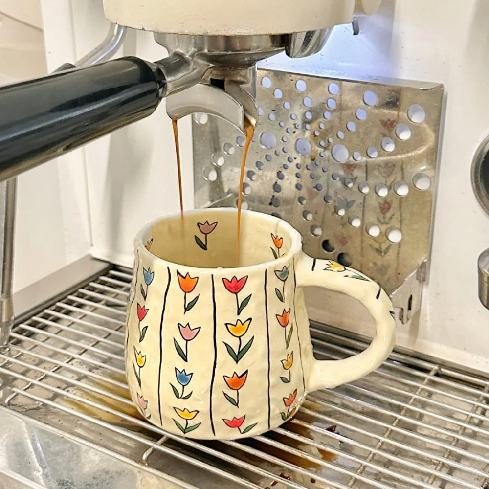 Handmade Ceramic Coffee Mug – 380ml for Milk, Tea & Hot Chocolate