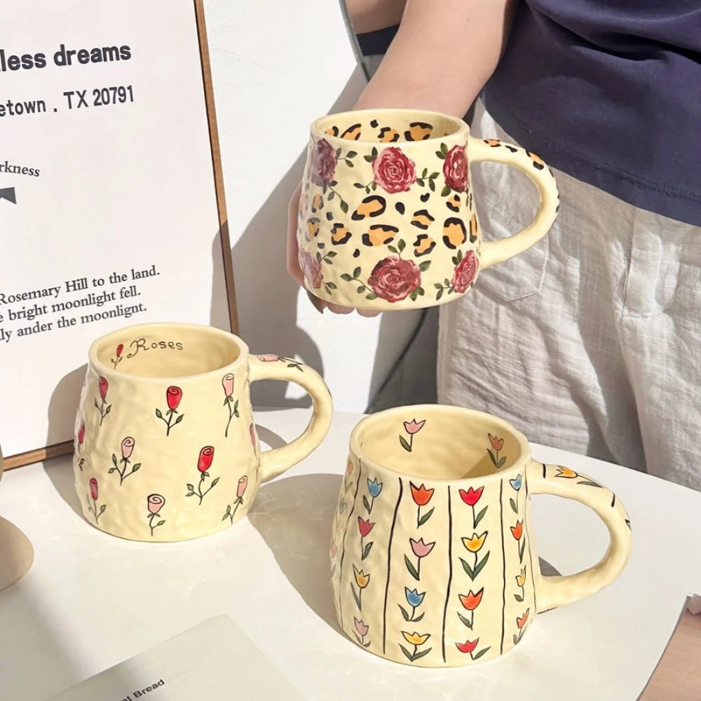 Handmade Ceramic Coffee Mug – 380ml for Milk, Tea & Hot Chocolate