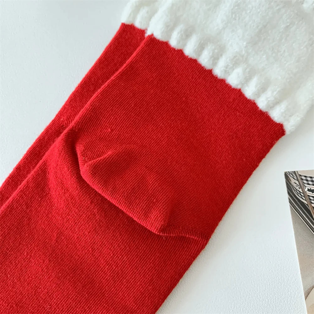 Cute Christmas Cartoon Cotton Socks | Cozy Winter Mid Tube Socks Gift