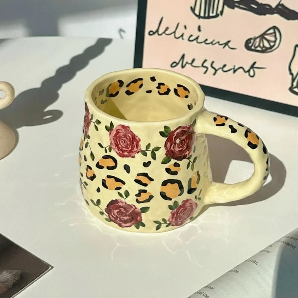 Handmade Ceramic Coffee Mug – 380ml for Milk, Tea & Hot Chocolate