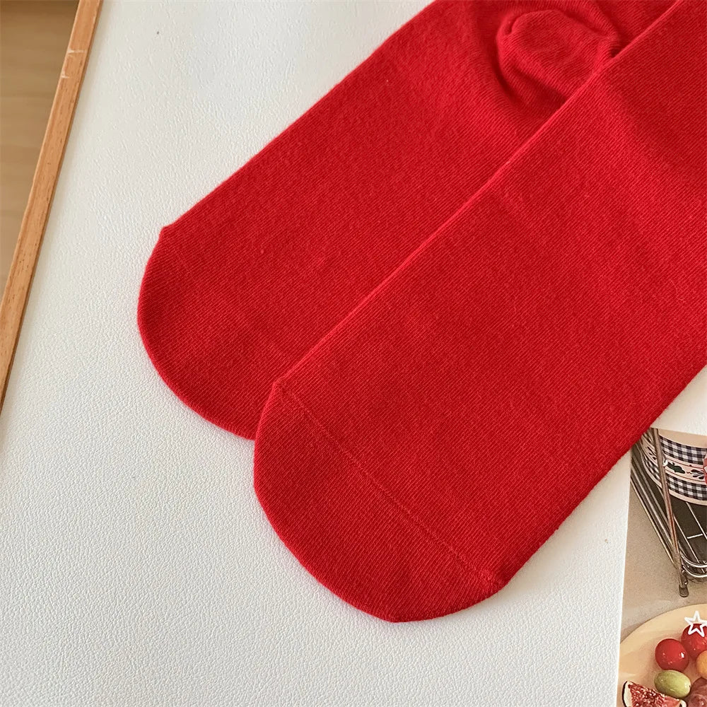 Cute Christmas Cartoon Cotton Socks | Cozy Winter Mid Tube Socks Gift