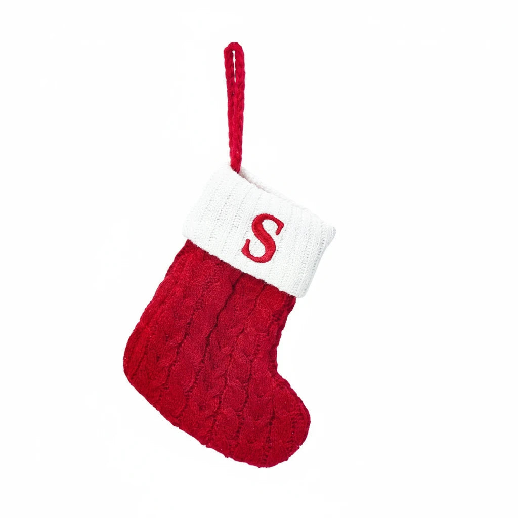 Knitted Christmas Socks & Stockings | Snowflake Holiday Decor & Gift